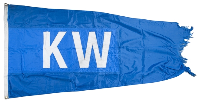 2015 Chicago Cubs “KW/20” Kerry Wood 20K Flag Flown on Wrigley Field Rooftop 